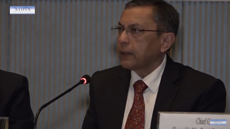 H.E. Mr Ranjit Rae at AIDIA event