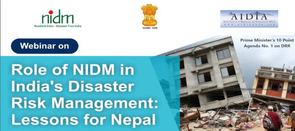 Nidm Role of NIDM in India's Disaster Risk Management: Lessons for Nepal ...